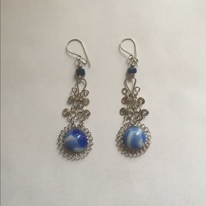 Peruvian Cute blue earrings